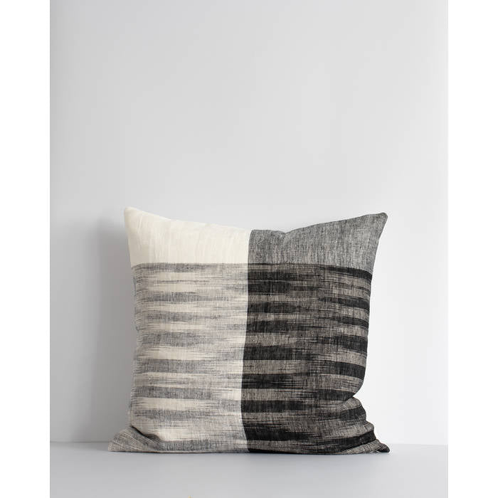 Wilson Black/Ecru Cushion (Linen/Cotton) - Paulas Home & Living