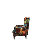 Wingback Occasional Chair – Digit Print fabric - Paulas Home & Living