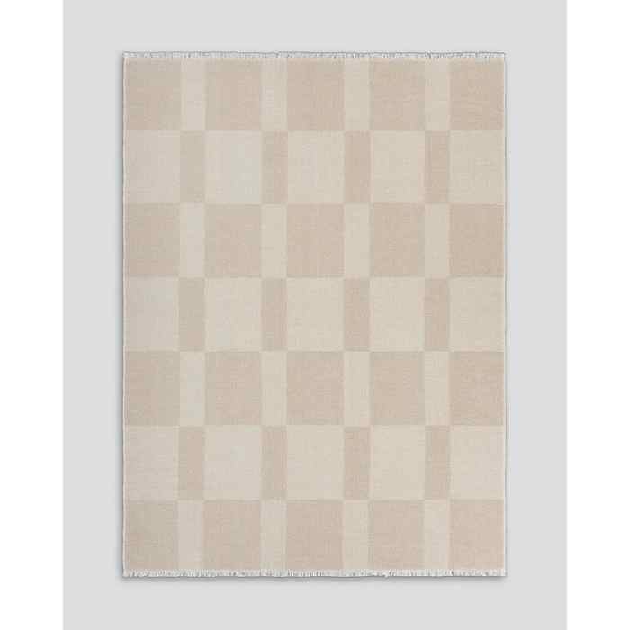 Winton Coral Throw (Wool/Cotton Mix) - Paulas Home & Living