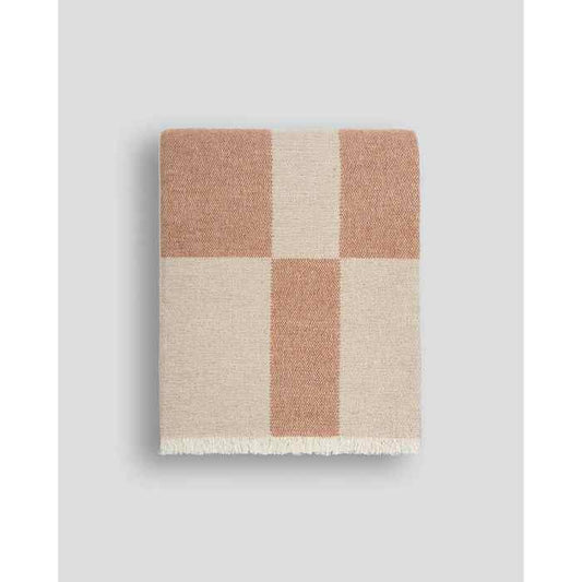 Winton Coral Throw (Wool/Cotton Mix)
