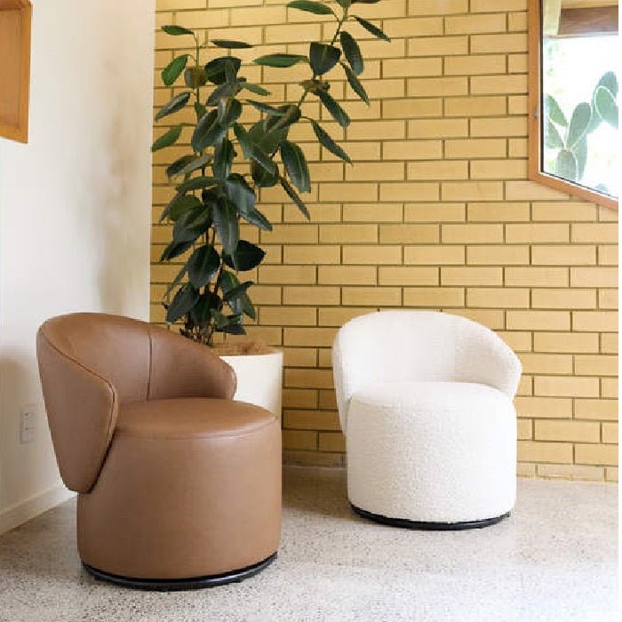 Zara Swivel Chair - Fabric - Paulas Home & Living