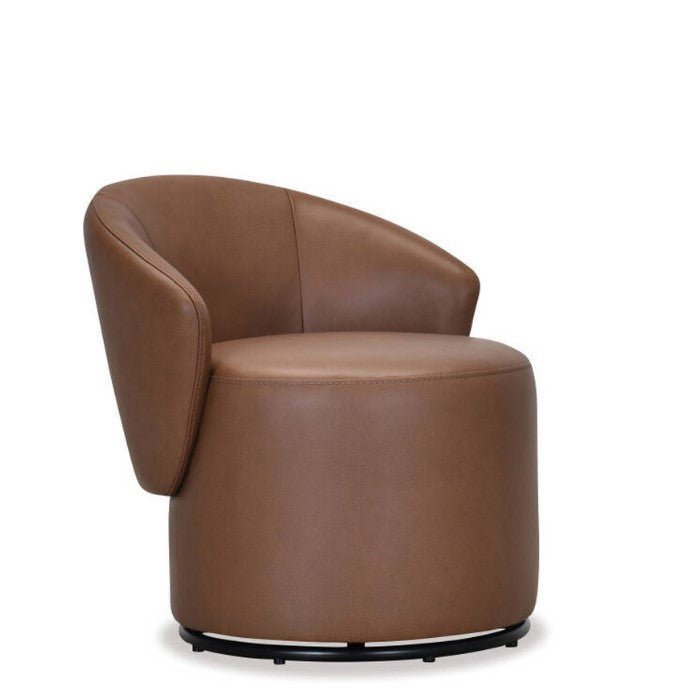 Zara Swivel Chair - Leather - Paulas Home & Living