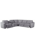 Zola 5pc Cnr Modular with Two End Electric Recliners - Paulas Home & Living