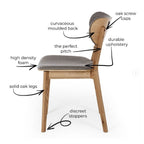 Zurich Dining Chair - Dark Grey - Paulas Home & Living