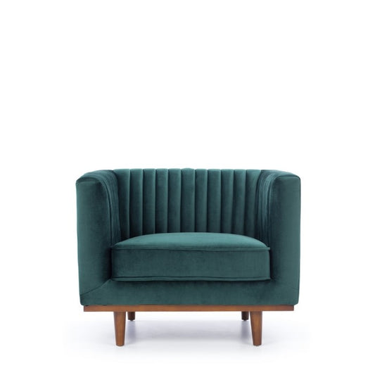 Madison Armchair Chair Velvet - Dark Green