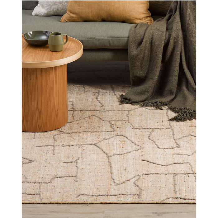 Agros Floor Rug - Straw (Jute Blend) - Paulas Home & Living