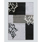 Alyssa Floor Rug - Black/Grey Multi (100% Polypropylene) - Paulas Home & Living