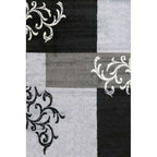 Alyssa Floor Rug - Black/Grey Multi (100% Polypropylene) - Paulas Home & Living
