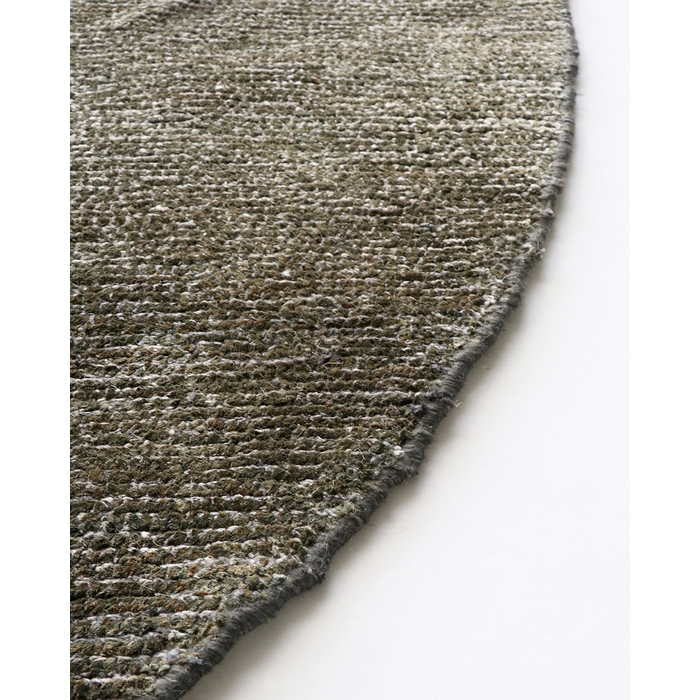 Anchorage Floor Round Rug - Gravel (Jute/Bamboo Silk) - Paulas Home & Living