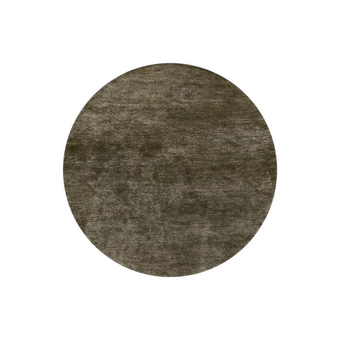 Anchorage Floor Round Rug - Gravel (Jute/Bamboo Silk) - Paulas Home & Living