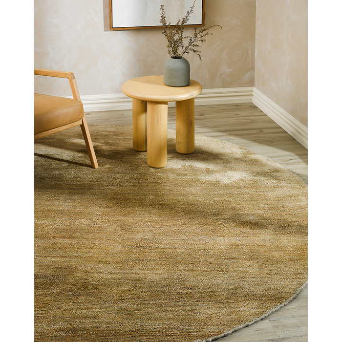 Anchorage Floor Round Rug - Sand Dune (Jute/Bamboo Silk) - Paulas Home & Living