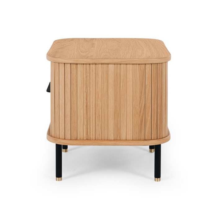 Anders Bedside Cabinet - 2 Drawer (Natural Oak) - Paulas Home & Living