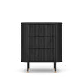 Anders Bedside Cabinet - 3 Drawer (Black Oak) - Paulas Home & Living