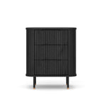 Anders Bedside Cabinet - 3 Drawer (Black Oak) - Paulas Home & Living