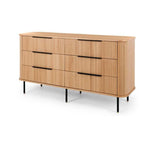 Anders Dresser - 6 Drawer (Natural Oak) - Paulas Home & Living
