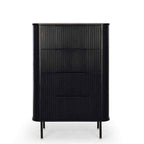 Anders Tallboy - 4 Drawer (Black Oak) - Paulas Home & Living
