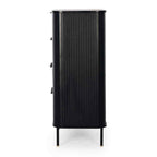 Anders Tallboy - 4 Drawer (Black Oak) - Paulas Home & Living