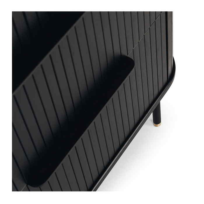 Anders Tallboy - 4 Drawer (Black Oak) - Paulas Home & Living