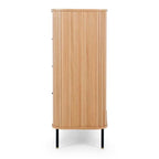 Anders Tallboy - 4 Drawer (Natural Oak) - Paulas Home & Living