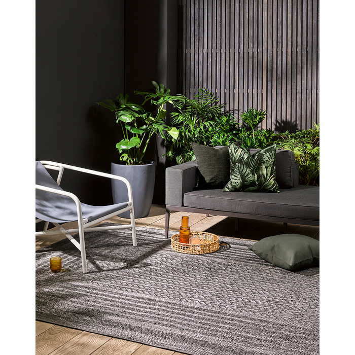 Antigua Outdoor Rug - Graphite - Paulas Home & Living