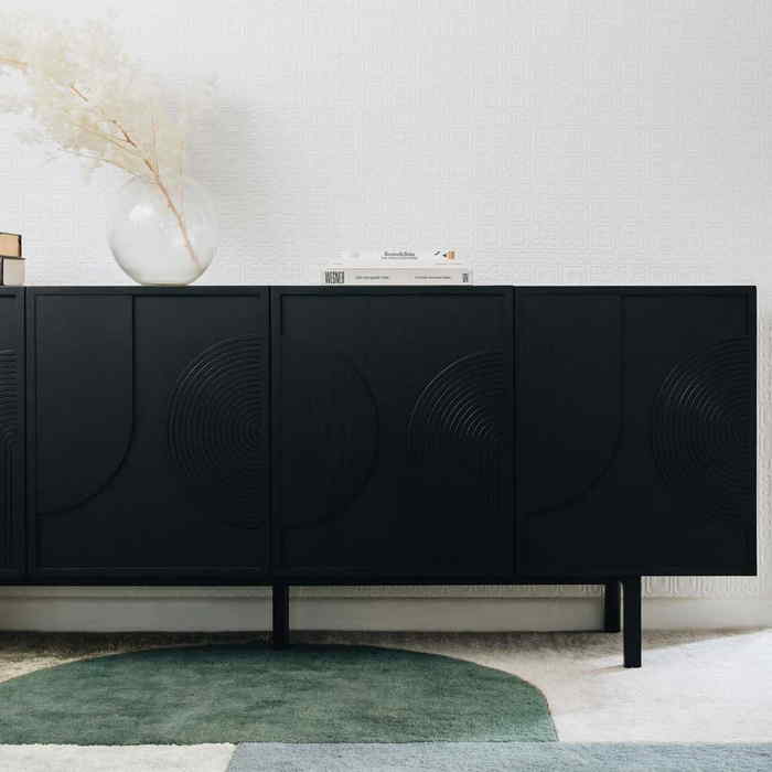 Arc Sideboard - Black - 2000w - Paulas Home & Living