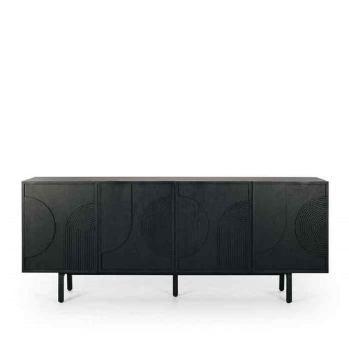 Arc Sideboard - Black - 2000w - Paulas Home & Living