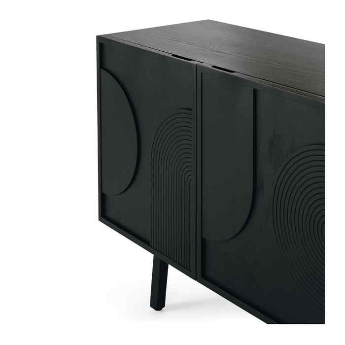 Arc Sideboard - Black - 2000w - Paulas Home & Living