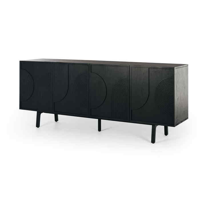 Arc Sideboard - Black - 2000w - Paulas Home & Living