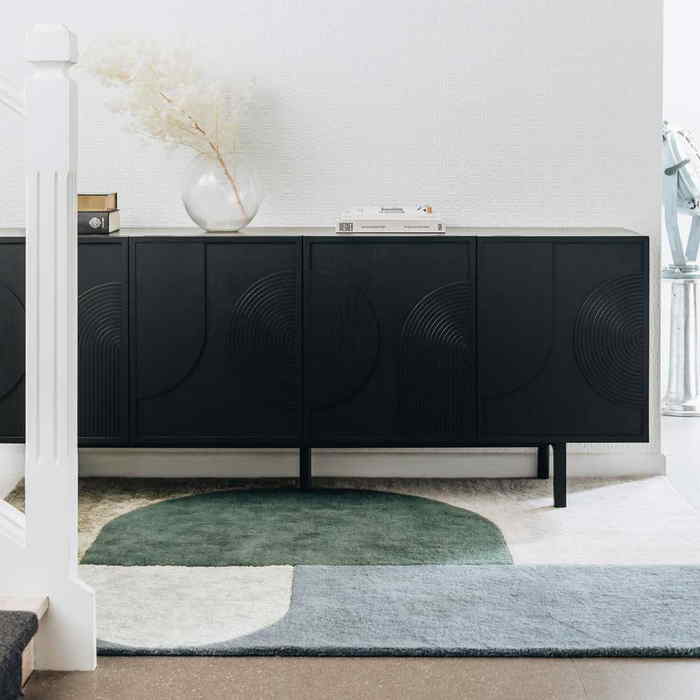 Arc Sideboard - Black - 2000w - Paulas Home & Living