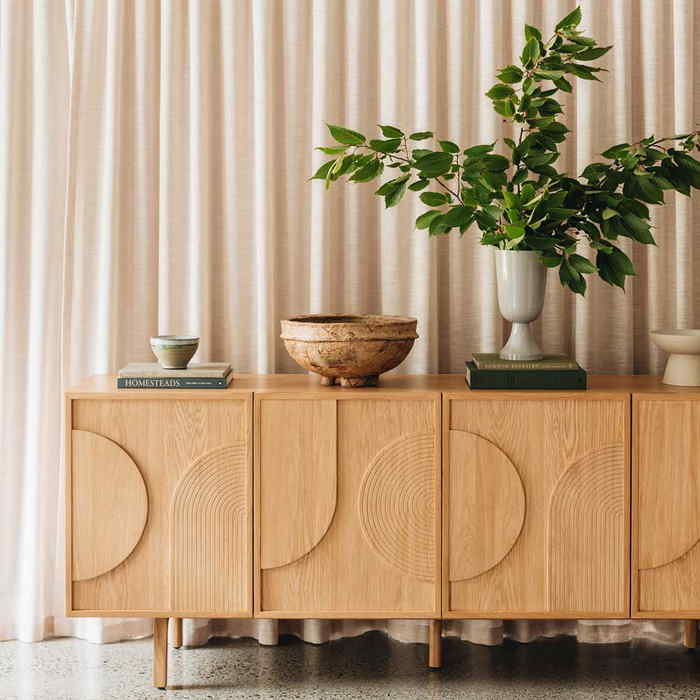 Arc Sideboard - Natural - 2000w - Paulas Home & Living