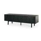 Arc TV Stand - Black Oak - Paulas Home & Living