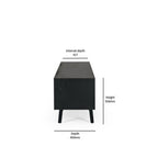 Arc TV Stand - Black Oak - Paulas Home & Living