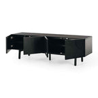 Arc TV Stand - Black Oak - Paulas Home & Living
