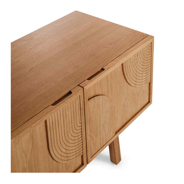 Arc TV Stand - Natural Oak - Paulas Home & Living