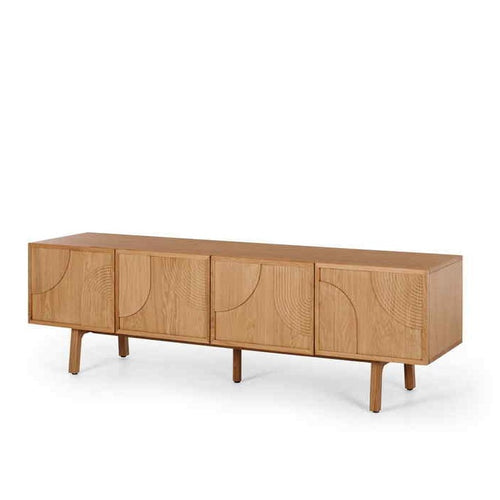 Arc TV Stand - Natural Oak - Paulas Home & Living