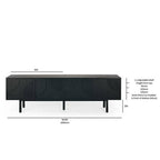 Arc TV Stand - Natural Oak - Paulas Home & Living