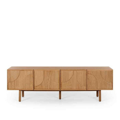 Arc TV Stand - Natural Oak - Paulas Home & Living