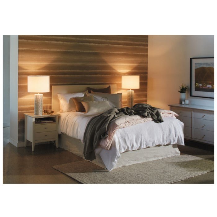 Aria Bedside - 2 Drawer Open Shelf Top - Paulas Home & Living