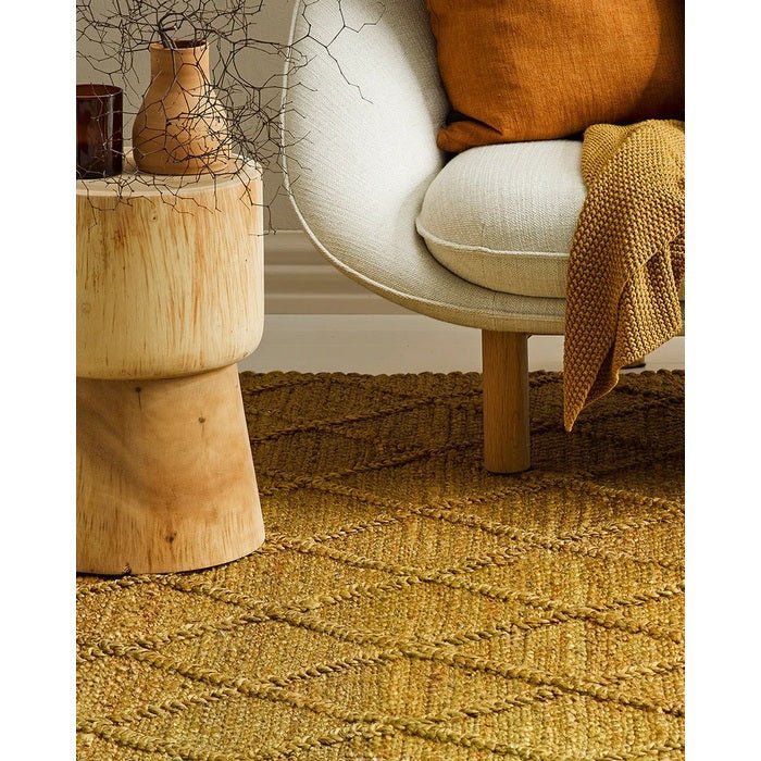 Assam Floor Rug - Saddle (100% Jute) - Paulas Home & Living