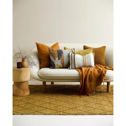 Assam Floor Rug - Saddle (100% Jute) - Paulas Home & Living