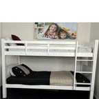 Ava Bunk - White - Single & King Single (Suitable for Commercial) - Paulas Home & Living