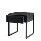 Avalon Black Oak Side Table - Paulas Home & Living