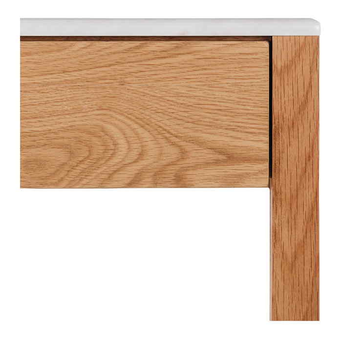 Avalon Desk - Oak with Marble top - Paulas Home & Living