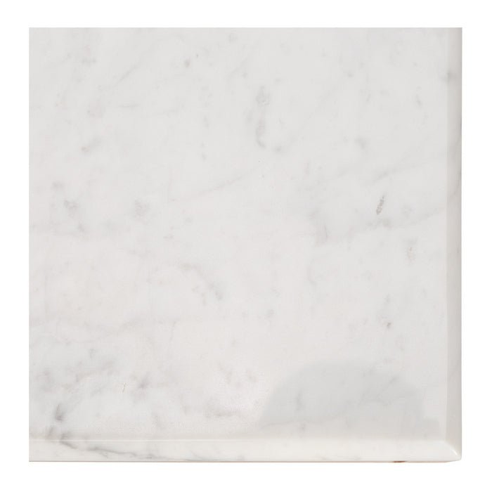 Avalon Natural Oak Side Table (Marble Top) - Paulas Home & Living