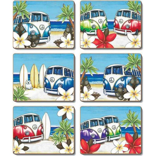 Beach Kombi Coasters - Paulas Home & Living
