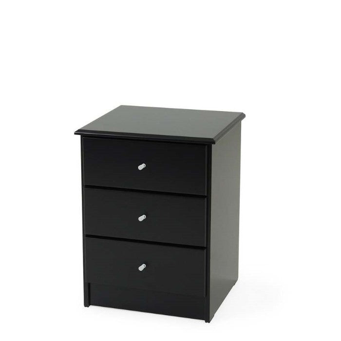 Black Pearl 3 Drawer Bedside - Paulas Home & Living