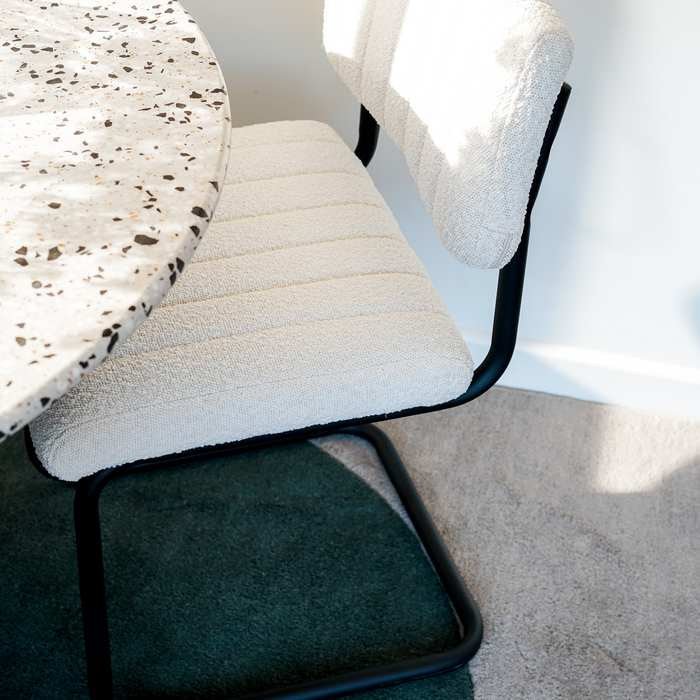 Blake Dining Chair - Cream Boucle fabric - Paulas Home & Living