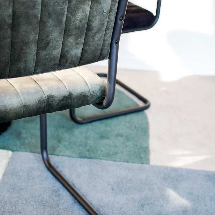 Blake Dining Chair - Moss Green Velvet - Paulas Home & Living