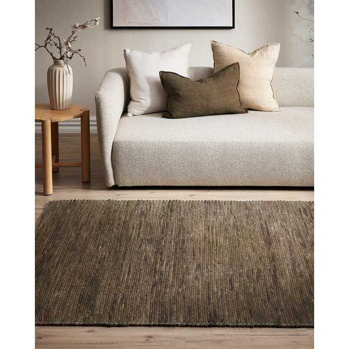 Boardwalk Floor Rug - Khaki (Wool Blend) - Paulas Home & Living