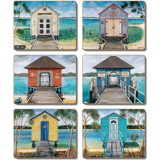 Boathouses Coasters - Paulas Home & Living